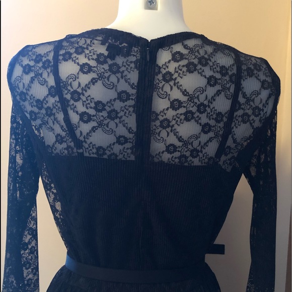 W BY WORTH COLLECTION BORDER LACE DRESS👗Sz 4 - Picture 11 of 17